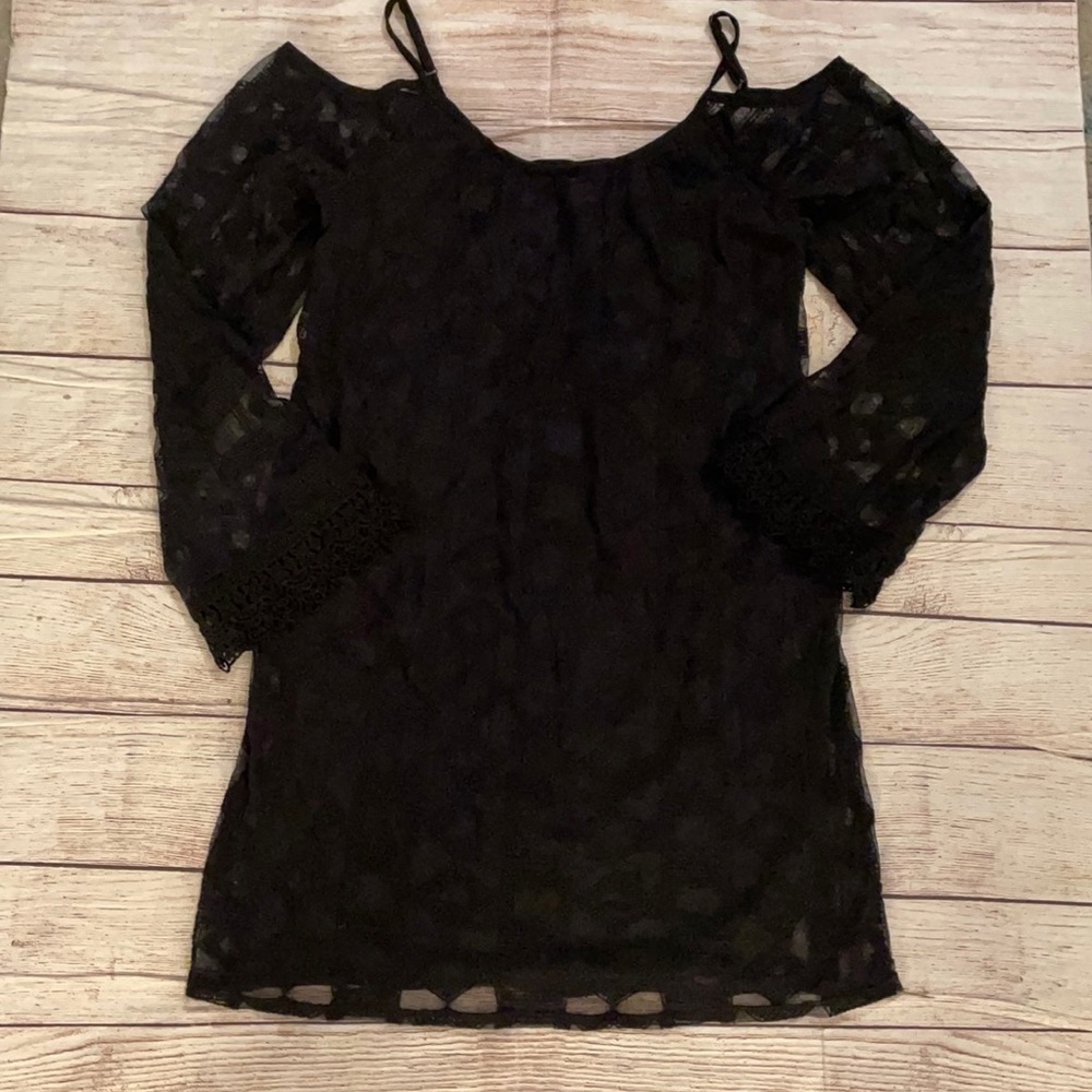 Xhilaration Black Lace Dress Size S